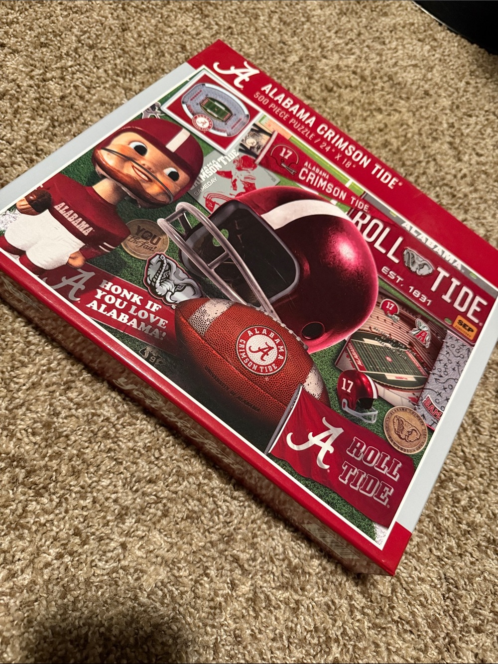 Alabama Crimson Tide 500-pc 24”x18” puzzle